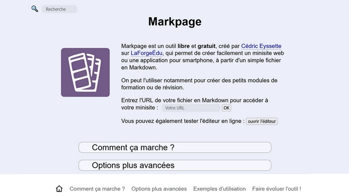 Illustration de Markpage